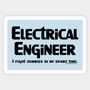 Electrical Engineer Zombie Fighter Sticker